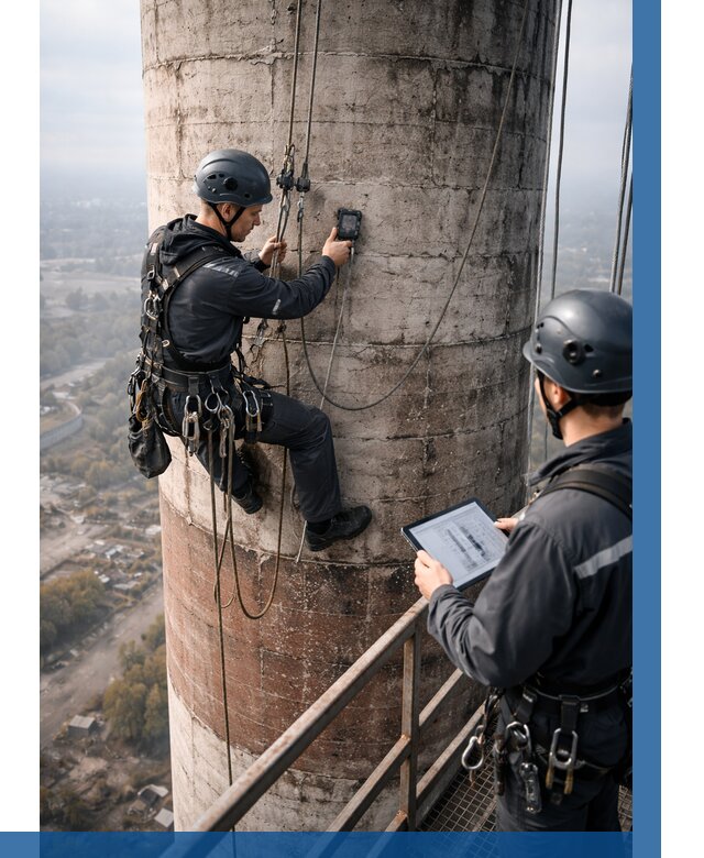 Обследование дымовой трубы в Югорске от 8169 р. | ВЫСОТНИК-Югр