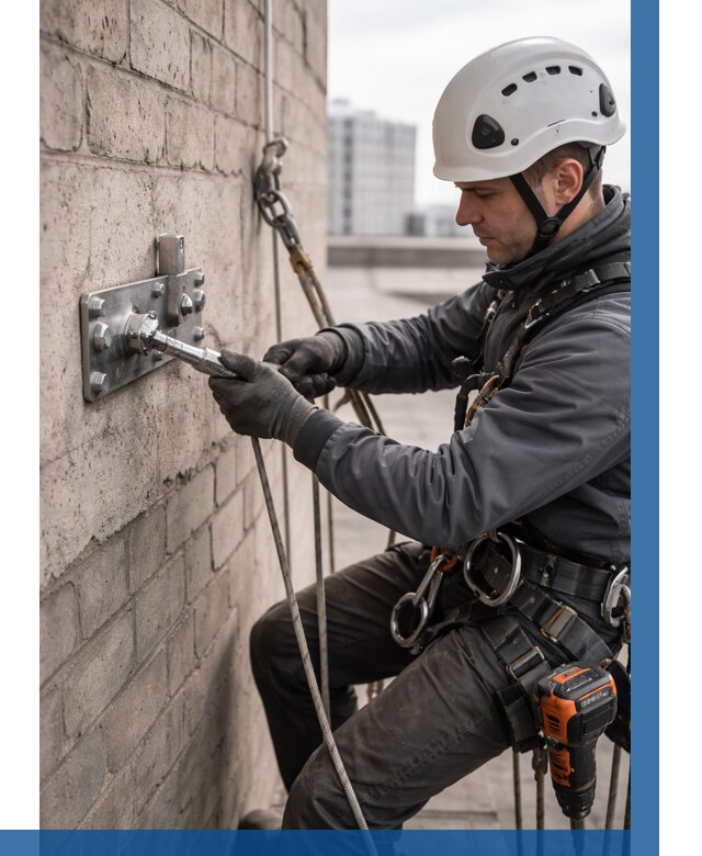 Установка анкерных точек в Югорске от 3574 р. | ВЫСОТНИК-Югр